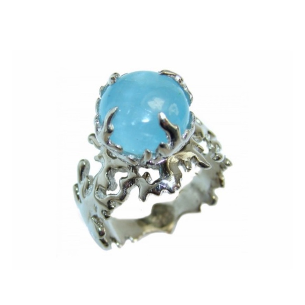 Genuine Aquamarine Set in 925 Sterling Silver - Picture 8 of 11